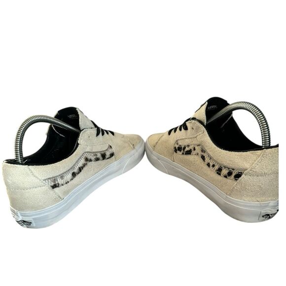 Vans Sk8 Low Suede Marshmallow/Dalmatian print Low-Top Shoes mens 7 women's 8.5 - Picture 6 of 11